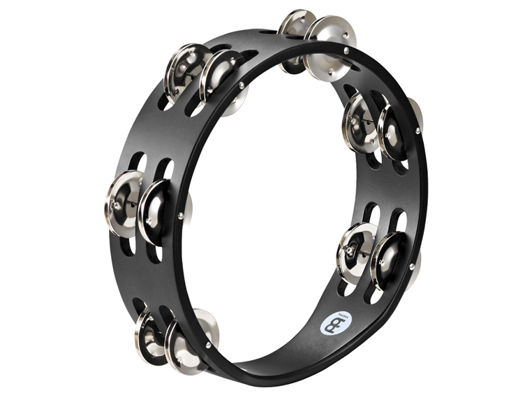 Meinl CTA-2-S-BK 8" Compact Tamburin, Nikkel, Dobbel 